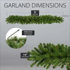 Sequoia Fir Commercial Unlit Christmas Garland 13 Sequoia Fir Commercial Unlit Christmas Garland -Xmas Lights Store 14in Unlit Sequoia Garland Dims