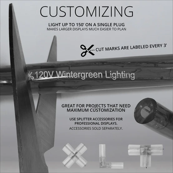 150' Red LED Rope Light, 2 Wire 1/2", 120 Volt 8 150' Red LED Rope Light, 2 Wire 1/2", 120 Volt - Image 6