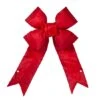 Red Structural 3D Nylon Christmas Bow -Xmas Lights Store 15in Red Structural 3D Nylon Bow 6221