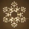LED Folding Snowflake, Warm White Lights 20 In, 70 Lights -Xmas Lights Store 1 LED WW Fold Flat Snowflake 0451 GlowA