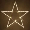 LED 5 Point Folding Star, Warm White Lights -Xmas Lights Store 1 LED WW Fold Flat Star 0375 GlowA