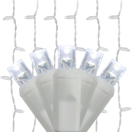 Cool White LED Curtain Lights 5.5 Ft. Lighted Length, 150 Lights 3 Cool White LED Curtain Lights 5.5 Ft. Lighted Length, 150 Lights