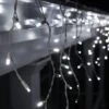 5mm Cool White LED Icicle Lights 7 Ft. Lighted Length, 70 Lights -Xmas Lights Store 5mm white LED icicle lights 6955 1014