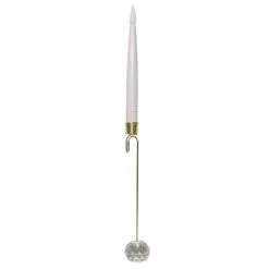 12" LED Christmas Tree Taper Candles With Remote, Set Of 10