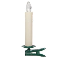 5.5" Dimmable LED Christmas Tree Candles With Remote, Set Of 10