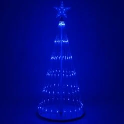 Blue LED Animated Lightshow Outdoor Christmas Tree