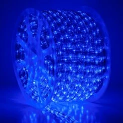 150' Blue LED Rope Light, 2 Wire 1/2", 120 Volt
