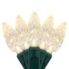 C6 Warm White LED String Lights 70 Lights, 24 Feet -Xmas Lights Store C6 warm white lights green wire