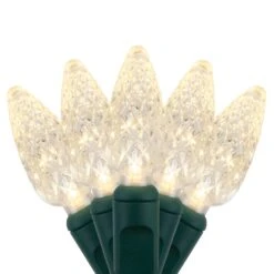 C6 Warm White LED String Lights 70 Lights, 24 Feet