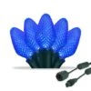 Commercial C7 Blue LED Christmas Lights 25 Lights, 13 Feet -Xmas Lights Store C7 20407 BLUE GW Product 1