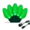 Commercial C7 Green LED Christmas Lights 25 Lights, 13 Feet 1 Commercial C7 Green LED Christmas Lights 25 Lights, 13 Feet -Xmas Lights Store C7 40324 GREEN GW Product 1