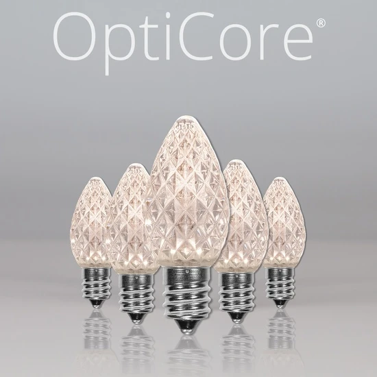 C7 Warm White OptiCore LED Christmas Light Bulbs 3 C7 Warm White OptiCore LED Christmas Light Bulbs