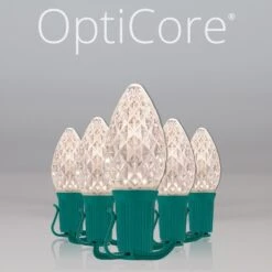 C7 Warm White OptiCore Commercial LED Christmas String Lights