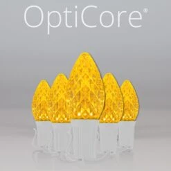 C7 Gold OptiCore Commercial LED Christmas String Lights