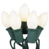 25 C7 White Christmas Lights -Xmas Lights Store C7 Opaque incandescent white prelamped lights IMG 2045