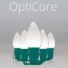 C7 Cool White Smooth OptiCore Commercial LED Christmas String Lights 1 C7 Cool White Smooth OptiCore Commercial LED Christmas String Lights -Xmas Lights Store C7 Smooth OptiCore LED Christmas Light Set Cool White Green Wire Product