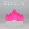C7 Pink Smooth OptiCore Commercial LED -Xmas Lights Store C7 Smooth OptiCore LED Christmas Light Set Pink White Wire Product