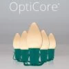 C7 Warm White Smooth OptiCore Commercial LED Christmas String Lights -Xmas Lights Store C7 Smooth OptiCore LED Christmas Light Set Warm White Green Wire Product