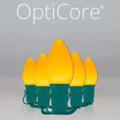 C7 Gold Smooth OptiCore Commercial LED Christmas String Lights