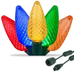 Commercial Multi Color C9 LED Christmas Lights 25 Lights, 25 Feet