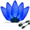Commercial Sapphire Blue C9 LED Christmas Lights 25 Lights, 25 Feet -Xmas Lights Store C9 20942 BLUE GW Product