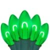 C9 Green FlexFilament Commercial LED Shatterproof Vintage Christmas String Lights -Xmas Lights Store C9 Acrylic Green Flexible Filament LED Christmas Lights