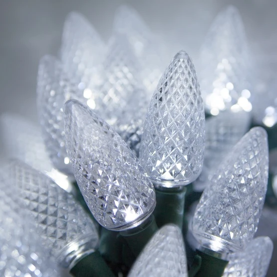 Commercial Cool White C9 LED Christmas Lights 25 Lights, 25 Feet 9 Commercial Cool White C9 LED Christmas Lights 25 Lights, 25 Feet - Image 7