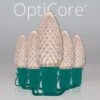 C9 Warm White OptiCore Commercial LED Christmas String Lights 2 C9 Warm White OptiCore Commercial LED Christmas String Lights -Xmas Lights Store C9 Faceted OptiCore LED Christmas Light Set Warm White Green Wire Product
