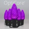 C9 Purple OptiCore Commercial LED Halloween String Lights -Xmas Lights Store C9 OptiCore LED Bulbs Halloween Light Set Purple