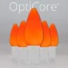 C9 Amber Smooth OptiCore Commercial LED 2 C9 Amber Smooth OptiCore Commercial LED -Xmas Lights Store C9 Smooth OptiCore LED Christmas Light Set Amber Orange White Wire Product