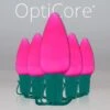 C9 Pink Smooth OptiCore Commercial LED Christmas String Lights -Xmas Lights Store C9 Smooth OptiCore LED Christmas Light Set Pink Green Wire Product