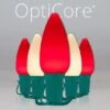 C9 Red / Warm White Smooth OptiCore Commercial LED Christmas String Lights -Xmas Lights Store C9 Smooth OptiCore LED Christmas Light Set Red Warm White Green Wire Product