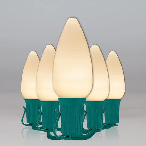 C9 Warm White Smooth OptiCore Commercial LED Christmas String Lights 11 C9 Warm White Smooth OptiCore Commercial LED Christmas String Lights - Image 9