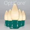 C9 Warm White Smooth OptiCore Commercial LED Christmas String Lights -Xmas Lights Store C9 Smooth OptiCore LED Christmas Light Set Warm White Green Wire Product