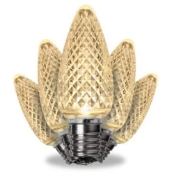 Kringle Traditions TM C9 Warm White LED Christmas Light Bulbs