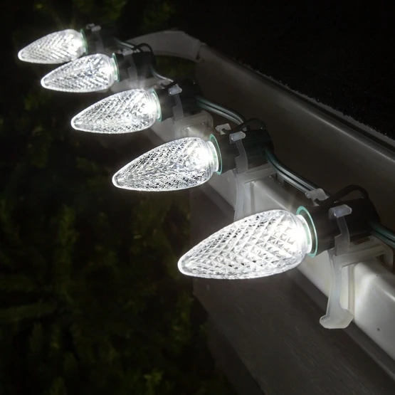 Kringle Traditions TM C9 Cool White LED Christmas Light Bulbs 4 Kringle Traditions TM C9 Cool White LED Christmas Light Bulbs - Image 2