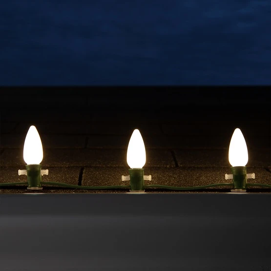 C9 Warm White Smooth OptiCore LED Christmas Light Bulbs LED Bulbs - Image 6