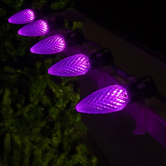 C9 Purple OptiCore Commercial LED Christmas String Lights 4 C9 Purple OptiCore Commercial LED Christmas String Lights - Image 2