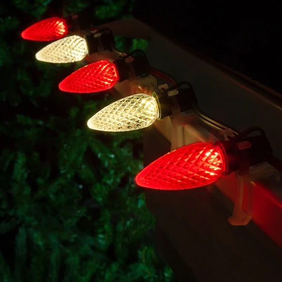 C9 Red / Warm White OptiCore Commercial LED Christmas String Lights - Image 2