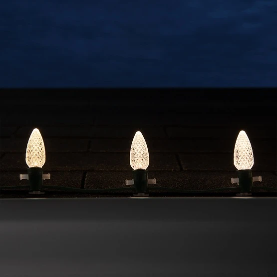 C9 Warm White OptiCore Commercial LED Christmas String Lights - Image 7