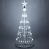 Cool White LED Animated Lightshow Outdoor Christmas Tree 2 Cool White LED Animated Lightshow Outdoor Christmas Tree -Xmas Lights Store CW 4ft LED Light Show Tree Glow