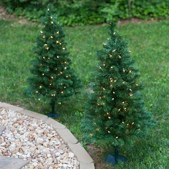 3' Walkway Pre-Lit Winchester Fir Tree, 100 Clear Lamps 8 3' Walkway Pre-Lit Winchester Fir Tree, 100 Clear Lamps - Image 6