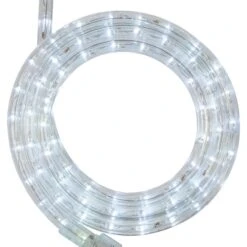 18' Cool White LED Rope Light, 2 Wire 1/2", 120 Volt