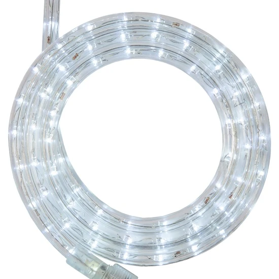 18' Cool White LED Rope Light, 2 Wire 1/2", 120 Volt 3 18' Cool White LED Rope Light, 2 Wire 1/2", 120 Volt