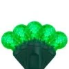 G12 Green LED String Lights 70 Lights, 24 Feet 1 G12 Green LED String Lights 70 Lights, 24 Feet -Xmas Lights Store G12 LED green lights green wire
