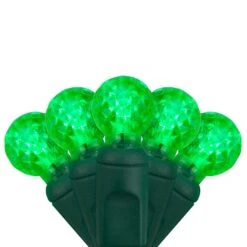 G12 Green LED String Lights 70 Lights, 24 Feet