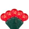 G12 Red LED String Lights 70 Lights, 24 Feet -Xmas Lights Store G12 LED red lights green wire