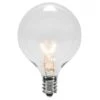 G50 Transparent Clear, 7 Watt Replacement Bulbs
