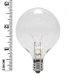 G50 Transparent Clear, 7 Watt Replacement Bulbs -Xmas Lights Store G50 bulb measurements