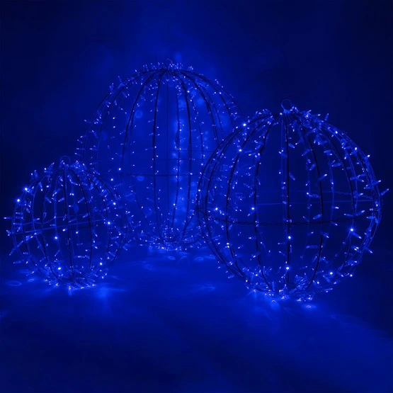 Blue LED, Commercial Mega Sphere Christmas Light Ball, Fold Flat 4 Blue LED, Commercial Mega Sphere Christmas Light Ball, Fold Flat - Image 2
